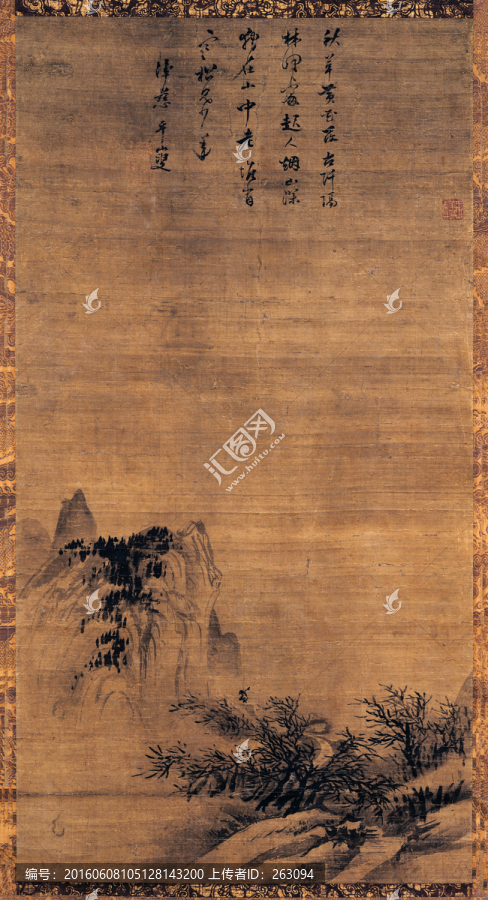 山水畫,寒林歸樵圖