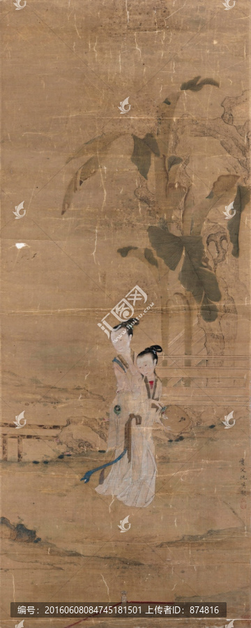 明,仇英,古代仕女,不分層
