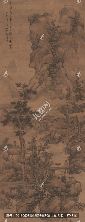 藍(lán)瑛,云壑高逸圖