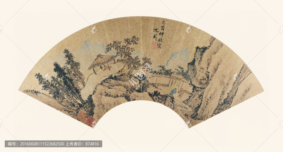 沈周,秋景山水圖