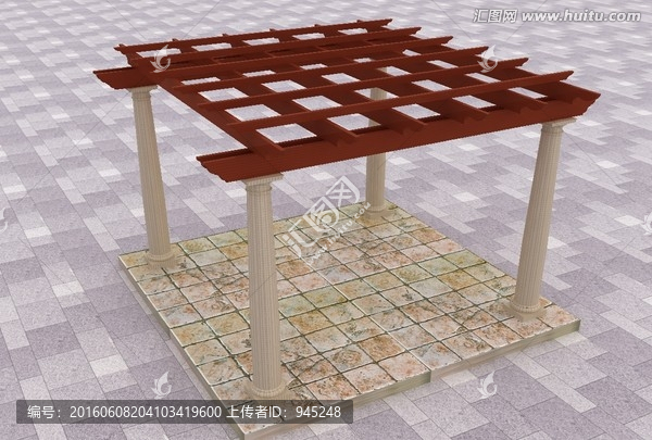 簡易防腐木廊架