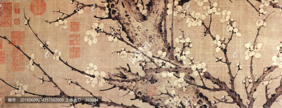 梅花詩意圖,,巖叟