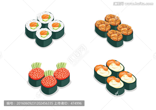 矢量,壽司,美食,食品,食物