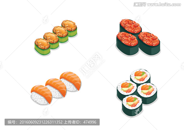 矢量,壽司,美食,食品,食物