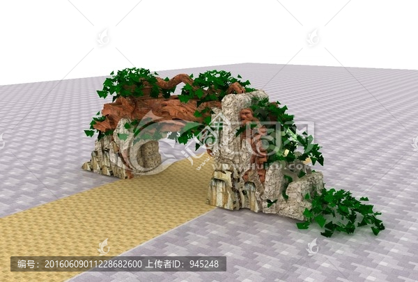 生態(tài)園入口樹形