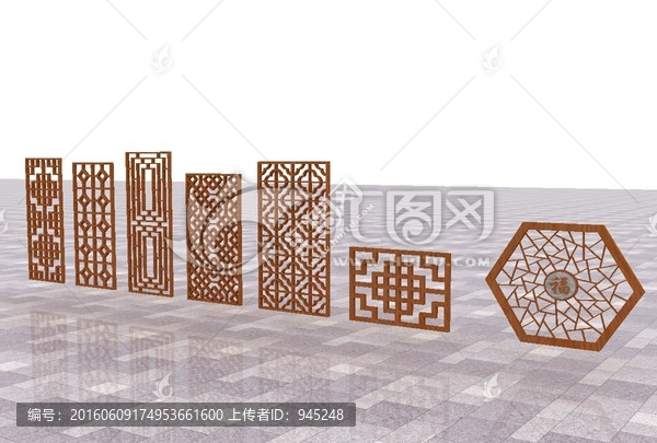 中式窗花隔斷
