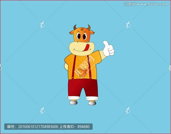 卡通牛