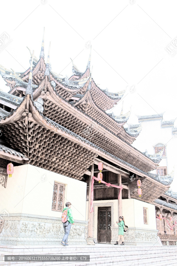 下司,古鎮(zhèn),素描