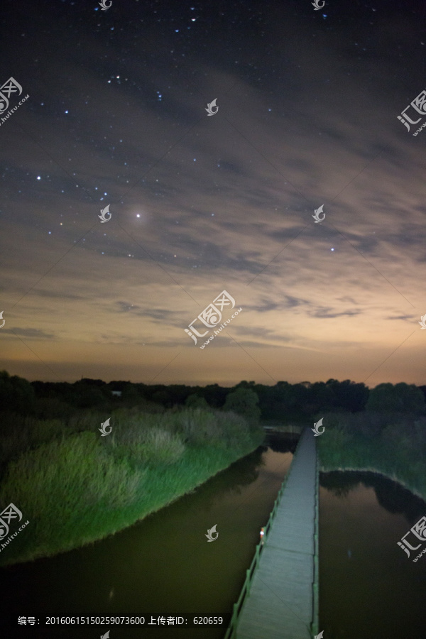 入海口湿地星空