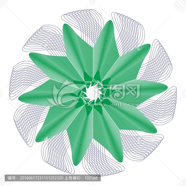 防偽紋花紋復(fù)合紋
