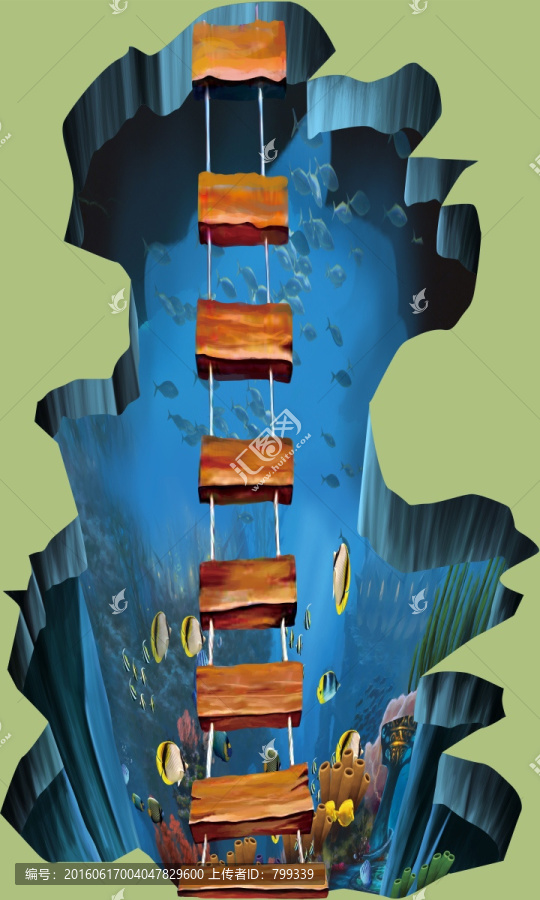 海洋3D畫,3D地畫