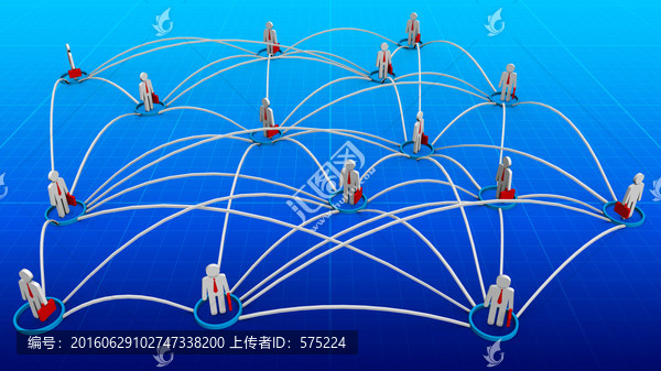 職業(yè)3D小人溝通交流