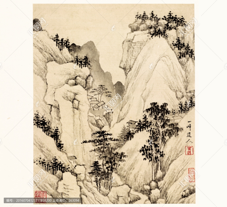 查士標(biāo),山水國(guó)畫