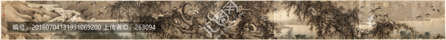 清,查士標(biāo),百鵲圖
