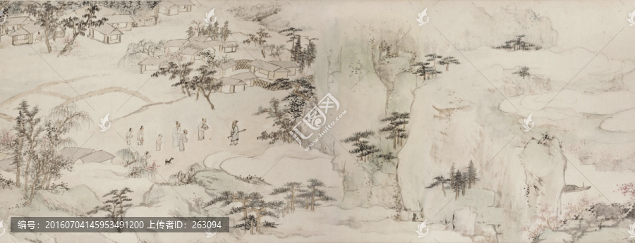 查士標(biāo),桃園圖
