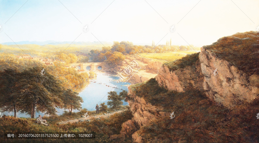 歐式復(fù)古風(fēng)景油畫