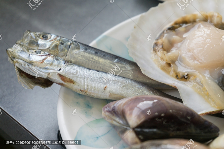 海鲜烧烤,食材