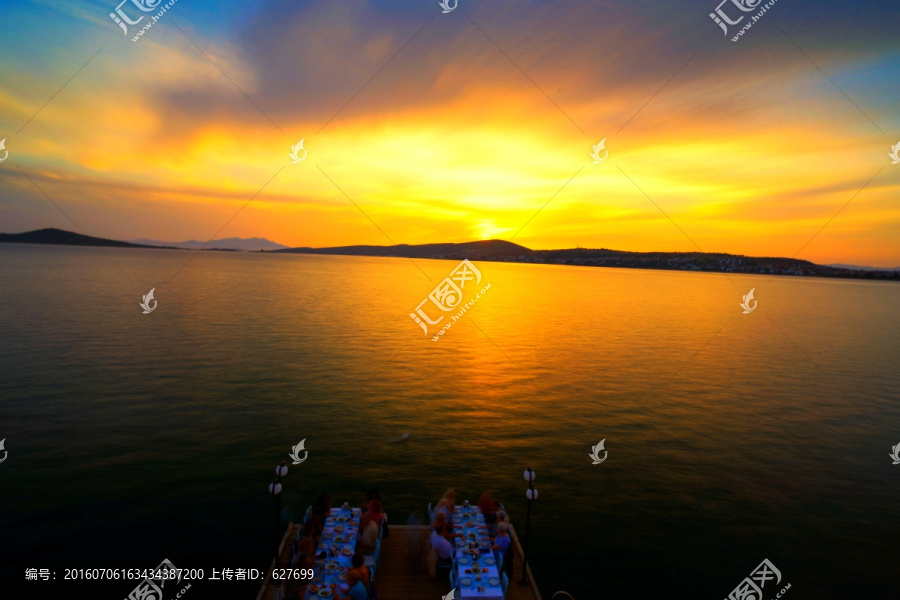 爱琴海夕阳