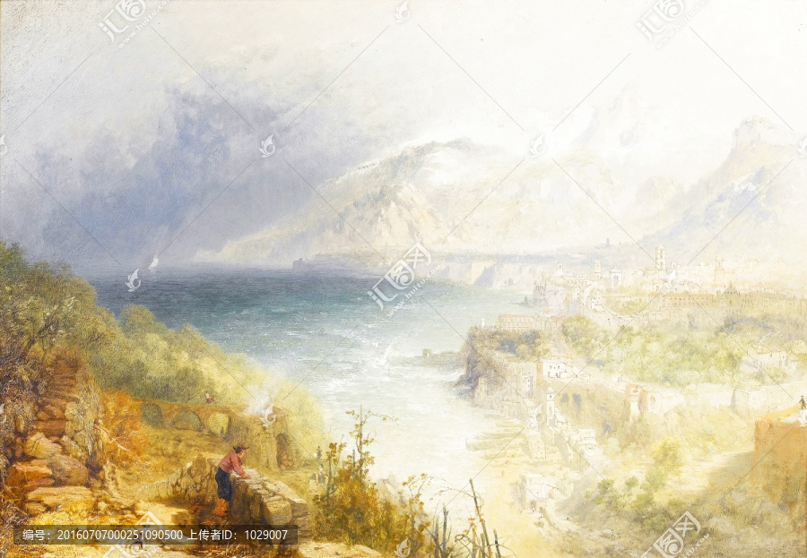 地中海风景油画