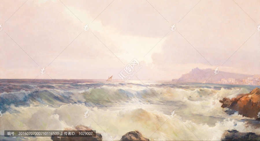 地中海風(fēng)景油畫