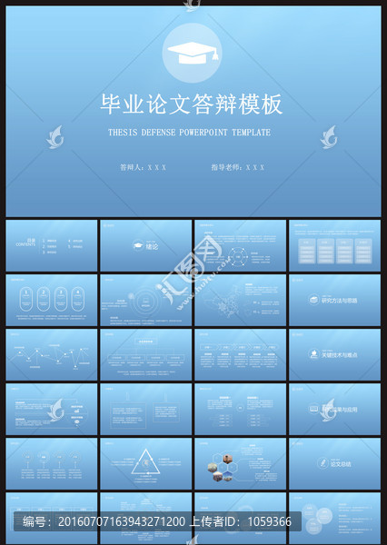 畢業(yè)論文答辯PPT模板
