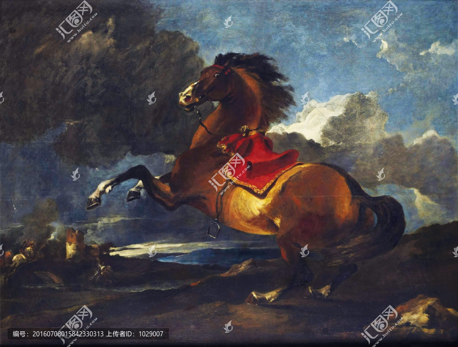 戰馬駿馬古典油畫