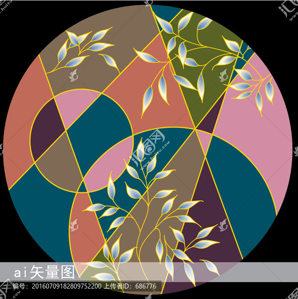 華麗的陶瓷花面