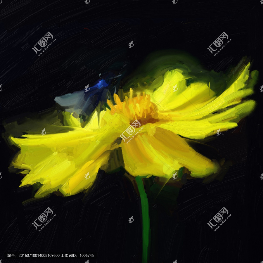 夜中黃花