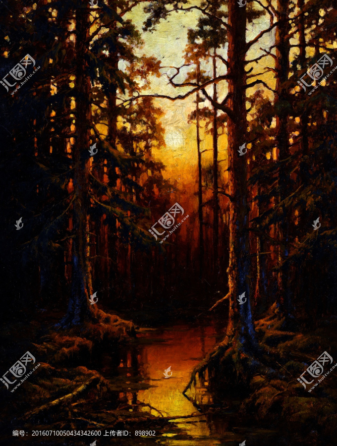 俄羅斯風(fēng)景油畫