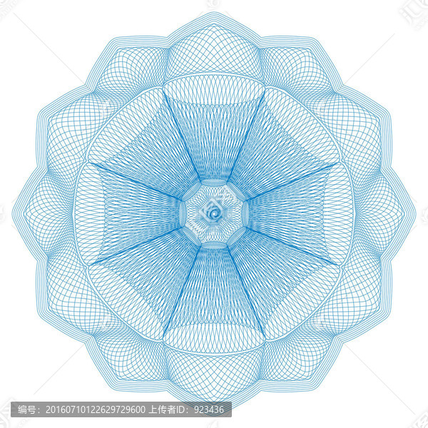 防偽變異團(tuán)花