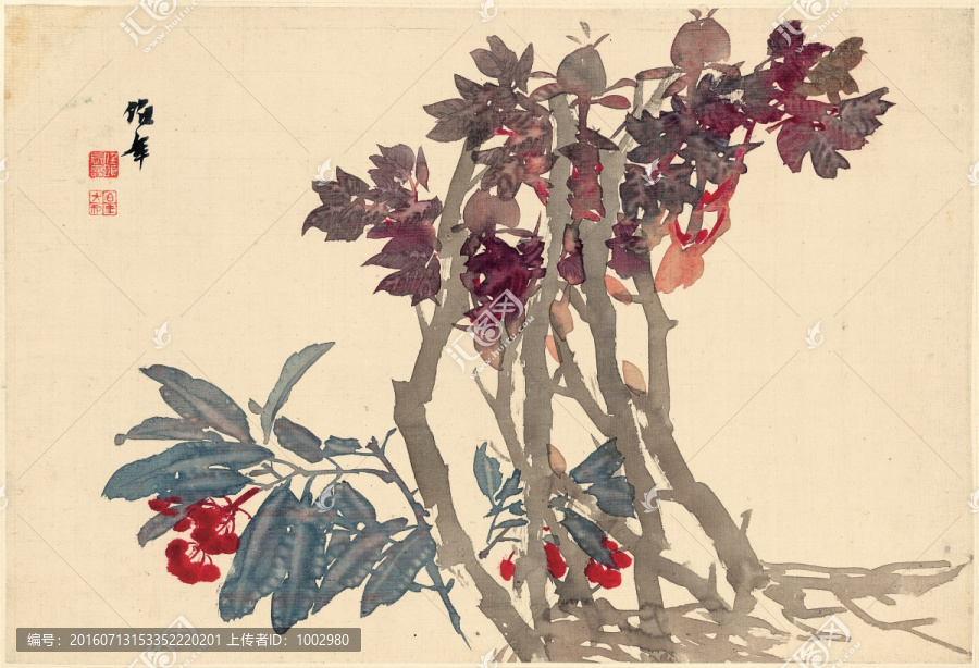 任伯年國畫,花鳥國畫