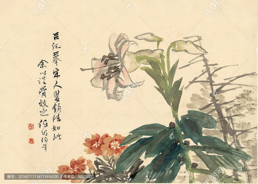 任伯年國畫,花鳥國畫