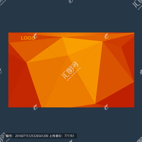 黃色背景,多邊形,宣傳設計