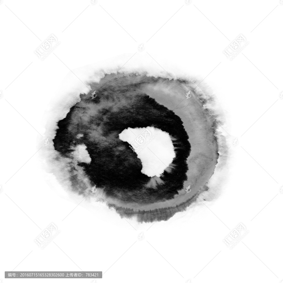 水墨圓形,水墨暈染,水墨圓環(huán)