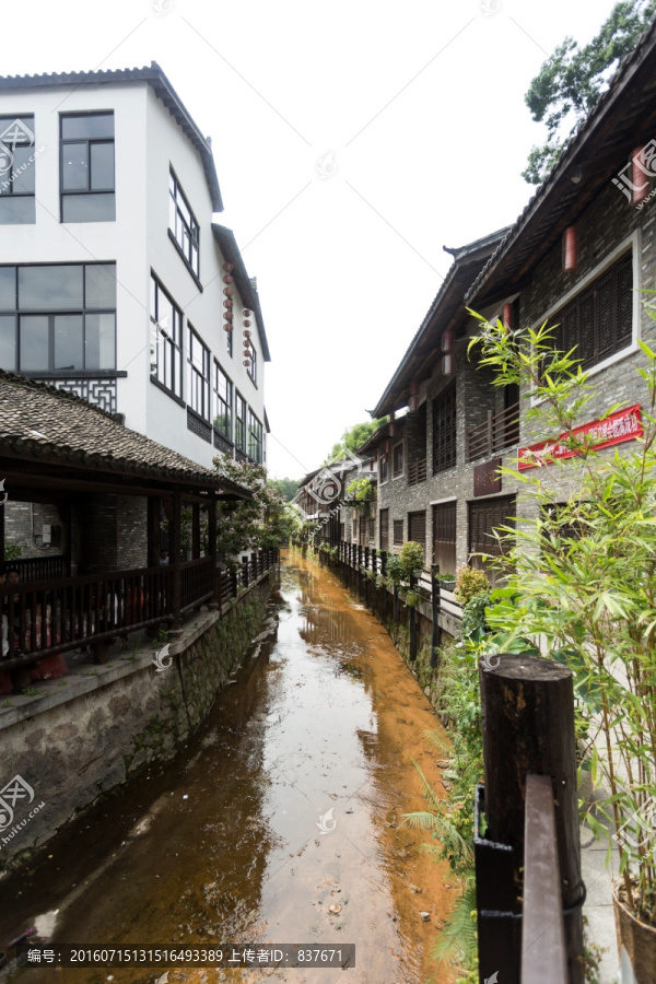 甘坑客家小镇,园林一角,古建筑