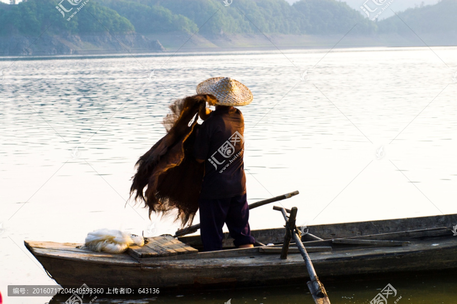 渔民,小船,出海