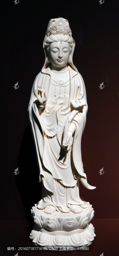 德化窑象牙白瓷西方三圣像