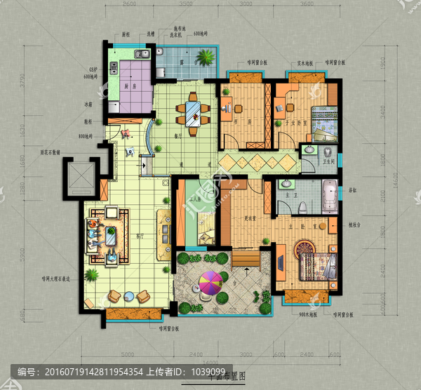 PSD分层户型图