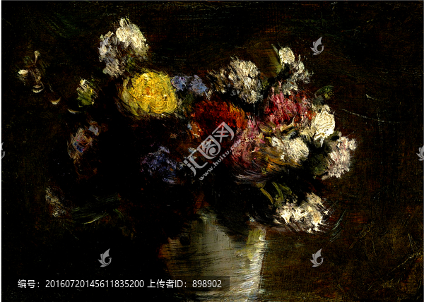 花卉靜物油畫