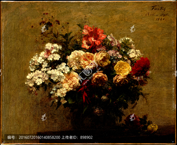 古典花卉靜物油畫(huà)