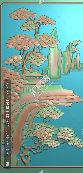 山水風(fēng)景精雕圖