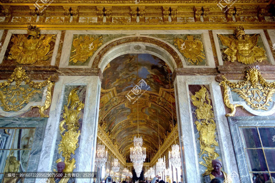 宫殿,凡尔赛宫,内廊,拱顶