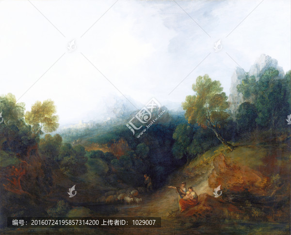 歐美風(fēng)景油畫,庚斯博羅作品