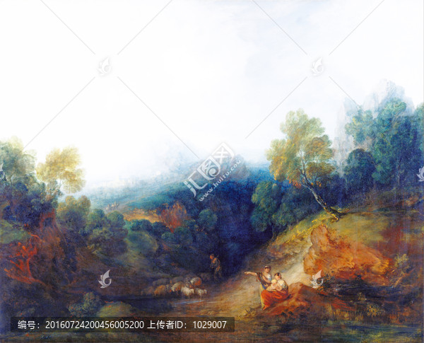 歐美風(fēng)景油畫(huà),庚斯博羅作品