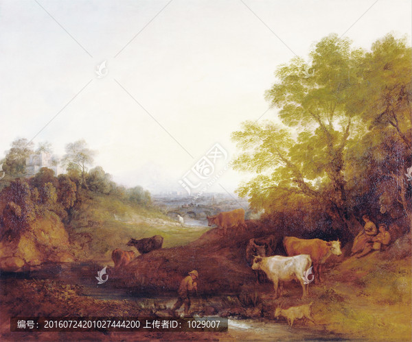 歐美風(fēng)景油畫,庚斯博羅作品