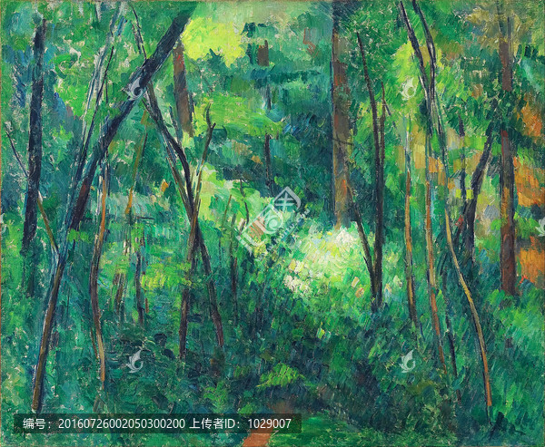 田園風(fēng)景印象畫,法國(guó)尚塞作品