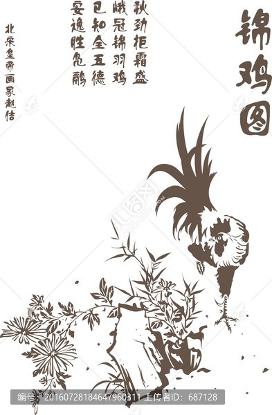 錦雞圖