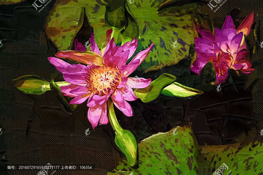 花卉油畫