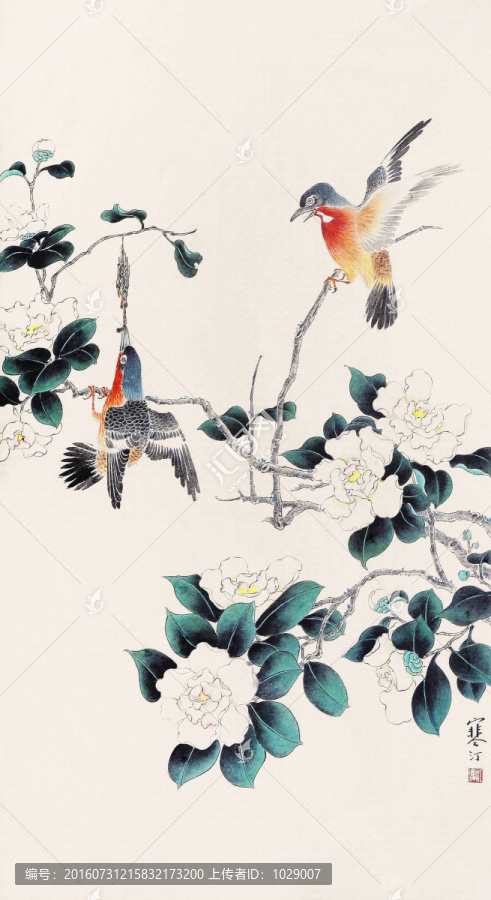 中式花鳥圖
