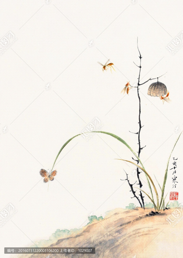 中式花鳥國畫